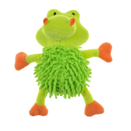 PETPATH Noodle Ball Body with Squeaker Gator Dog Toy PE2484062